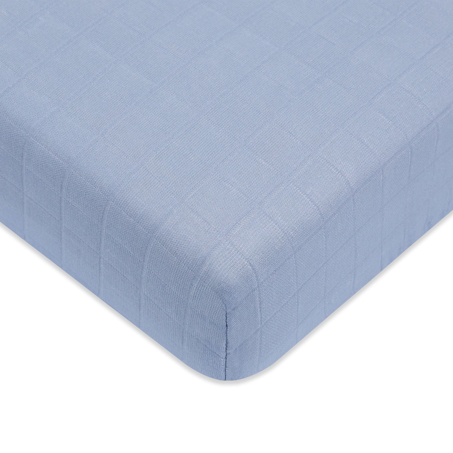 T29635DP,Dewdrop Muslin Crib Sheet in GOTS Certified Organic Cotton