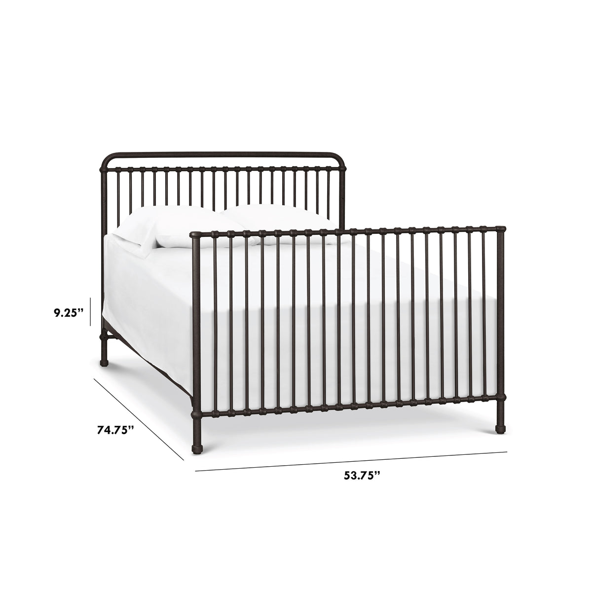 Winston Full Size Bed Conversion Kit - dimensions