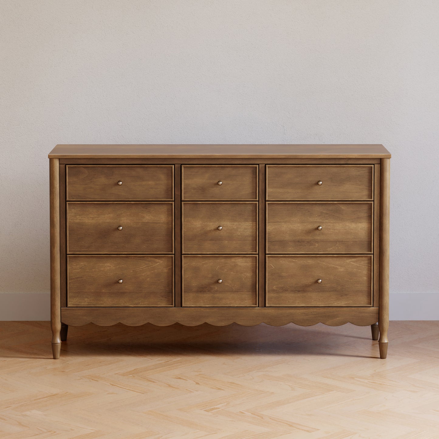 M32328NL,Namesake,Ambrosia 9-Drawer Assembled Dresser in Natural Walnut