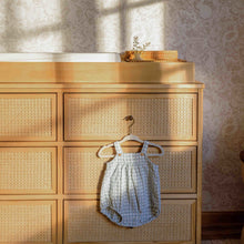 M23716HYHC,Namesake,Marin with Cane 6 Drawer Assembled Dresser in Honey and Honey Cane