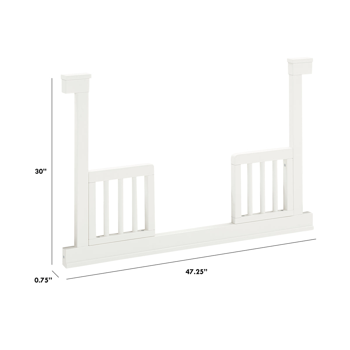 Toddler Bed Conversion Kit (M23799) - dimensions