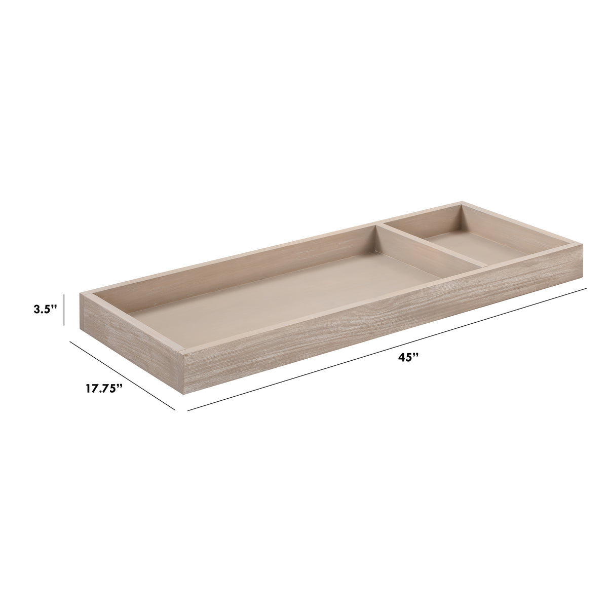 Universal Wide Removable Changing Tray - dimensions