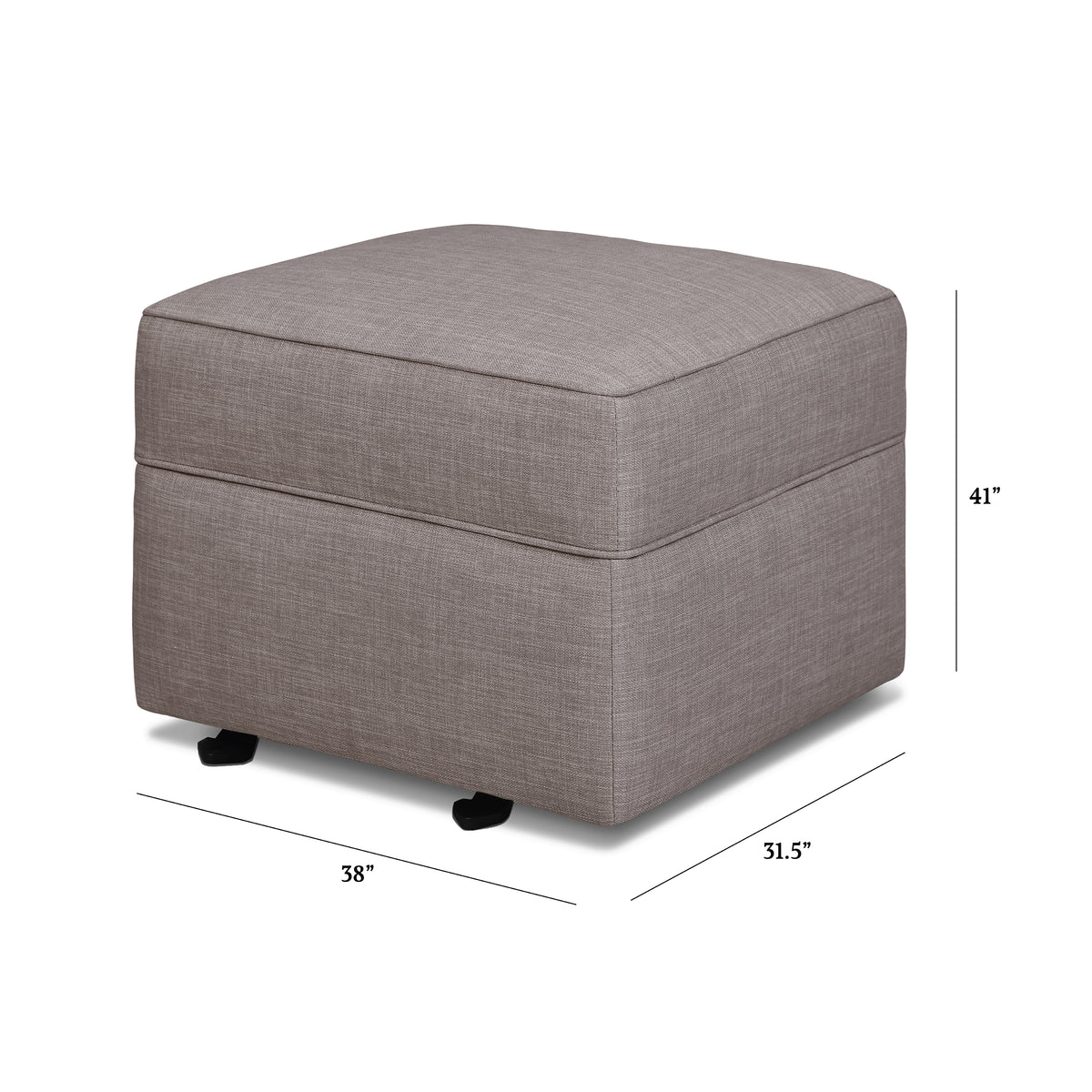 Willa-Alden Gliding Ottoman - dimensions