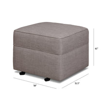 M17285FTGRY,Namesake,Willa/Alden Gliding Ottoman in Steel Grey Tweed