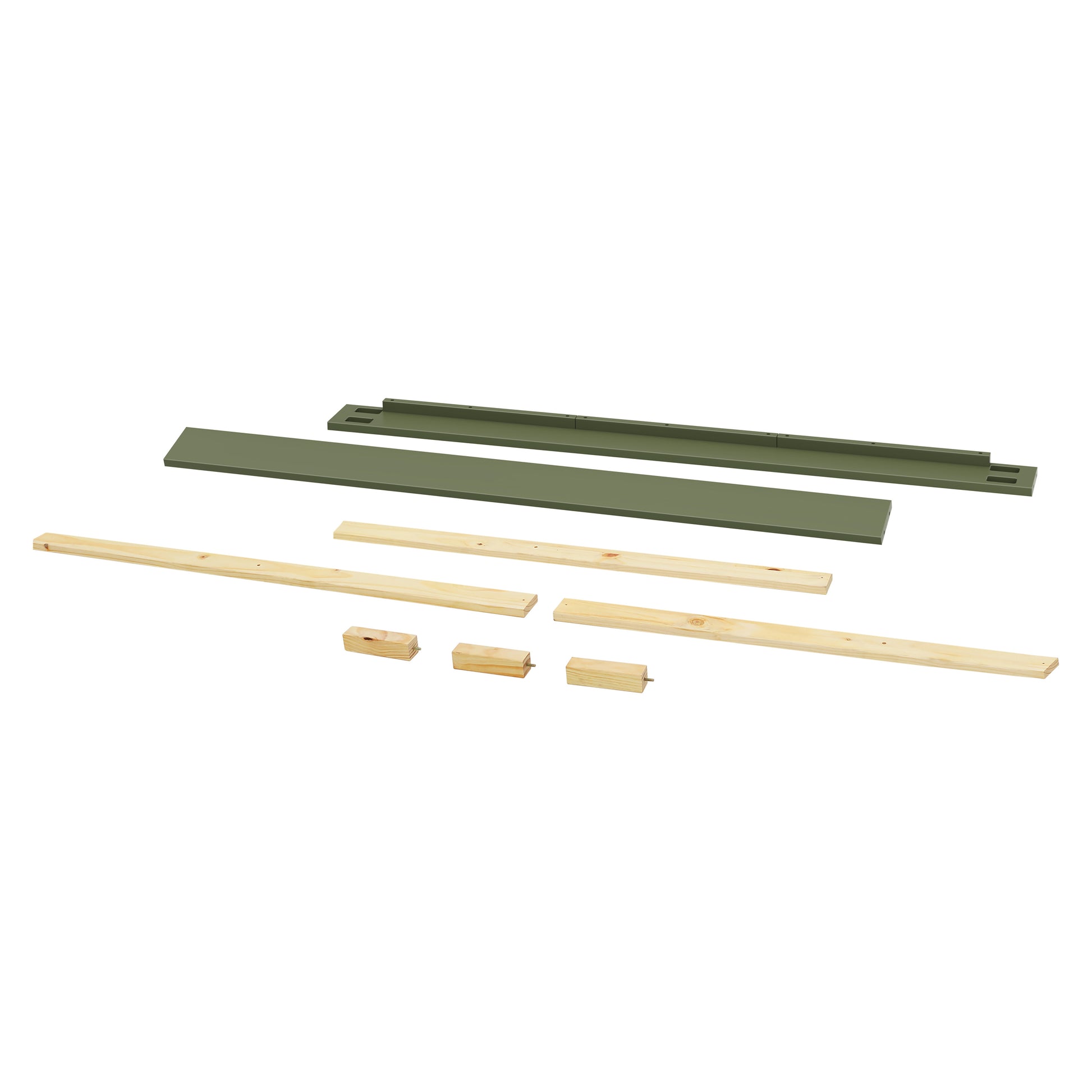 M7689OL,The MDB Family,Full Size Bed Conversion Kit in Olive