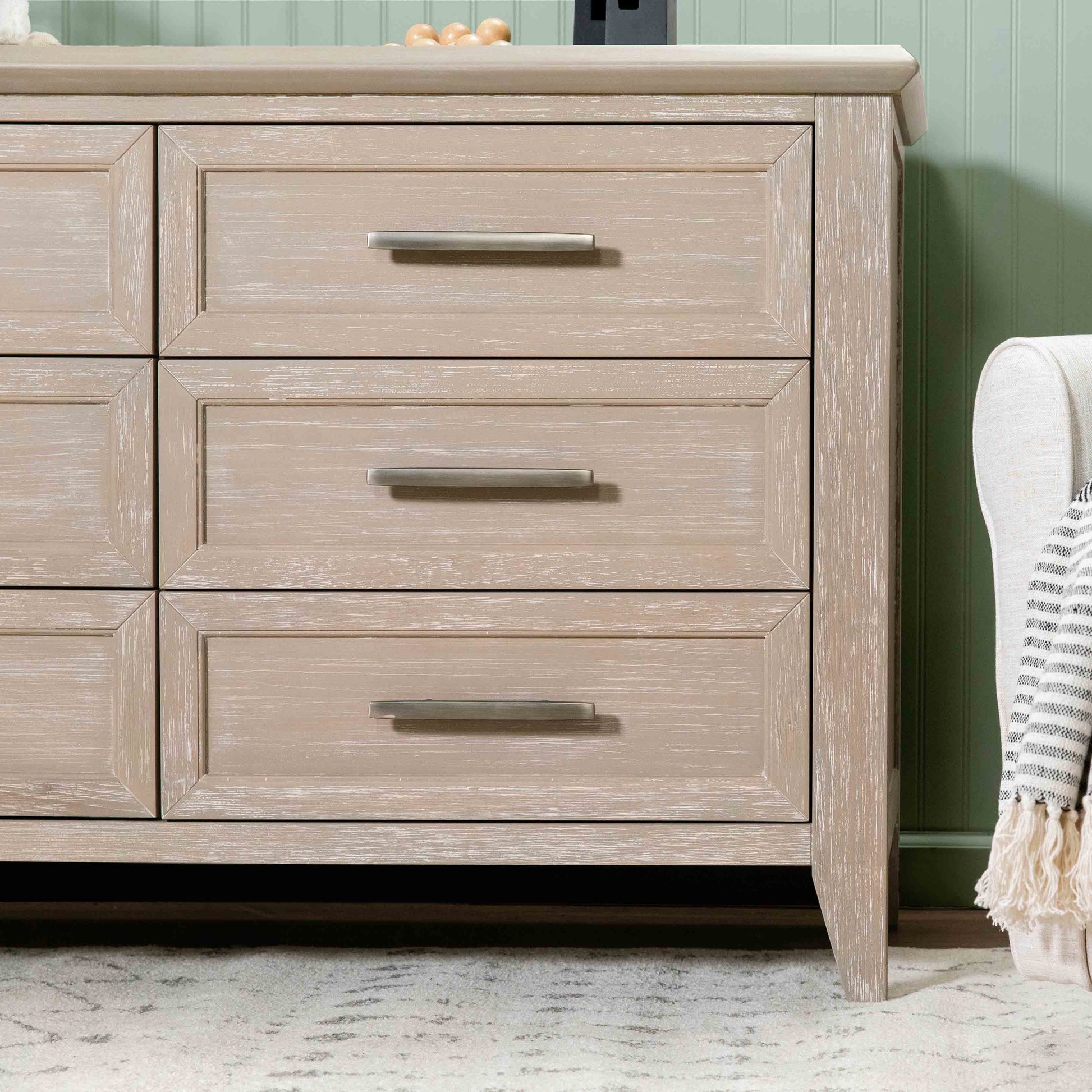 B14416SDB,Monogram by Namesake,Beckett 6-Drawer Dresser in Sandbar