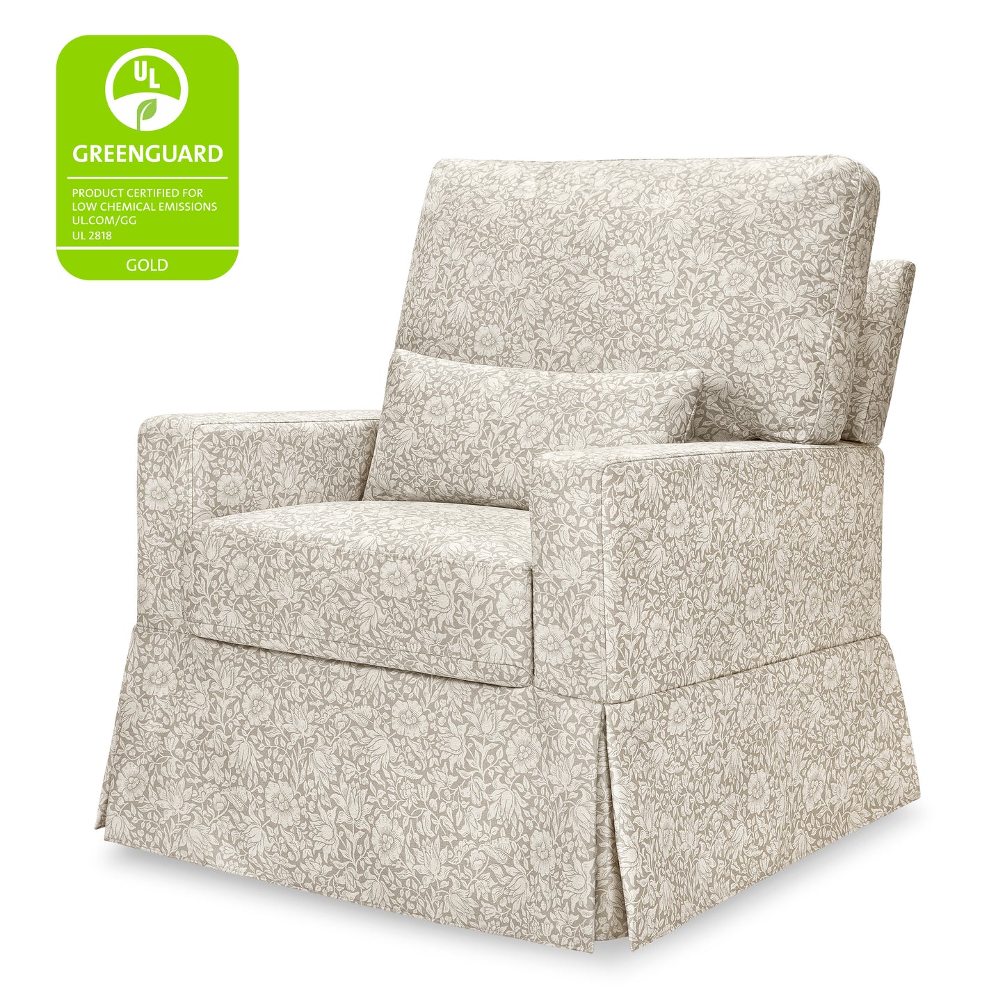 M21787MA,Namesake,Crawford Pillowback Comfort Swivel Glider in Mallow in Ash