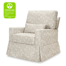 M21787MA,Namesake,Crawford Pillowback Comfort Swivel Glider in Mallow in Ash