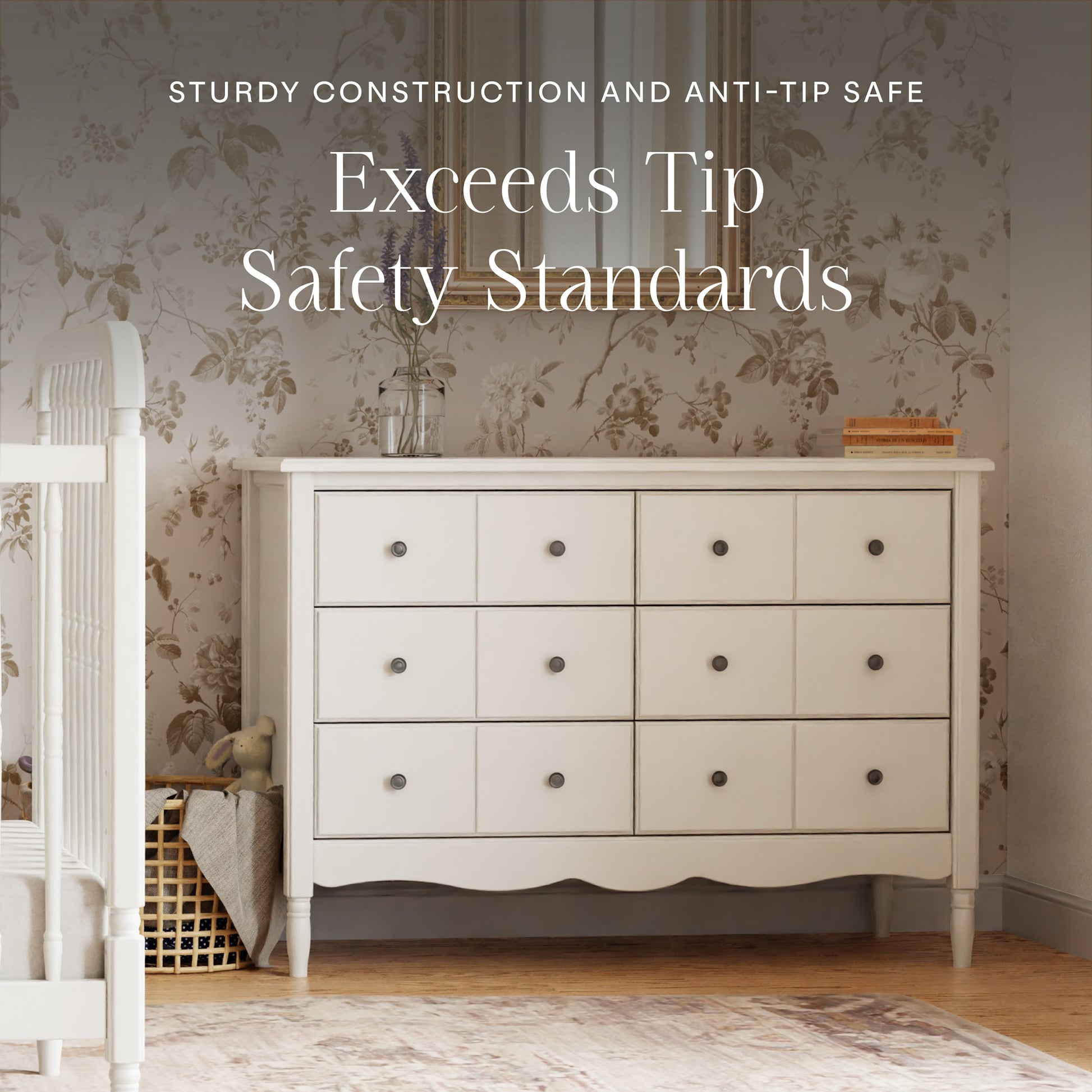 M7116RW,Namesake,Liberty 6-Drawer Assembled Dresser in Warm White