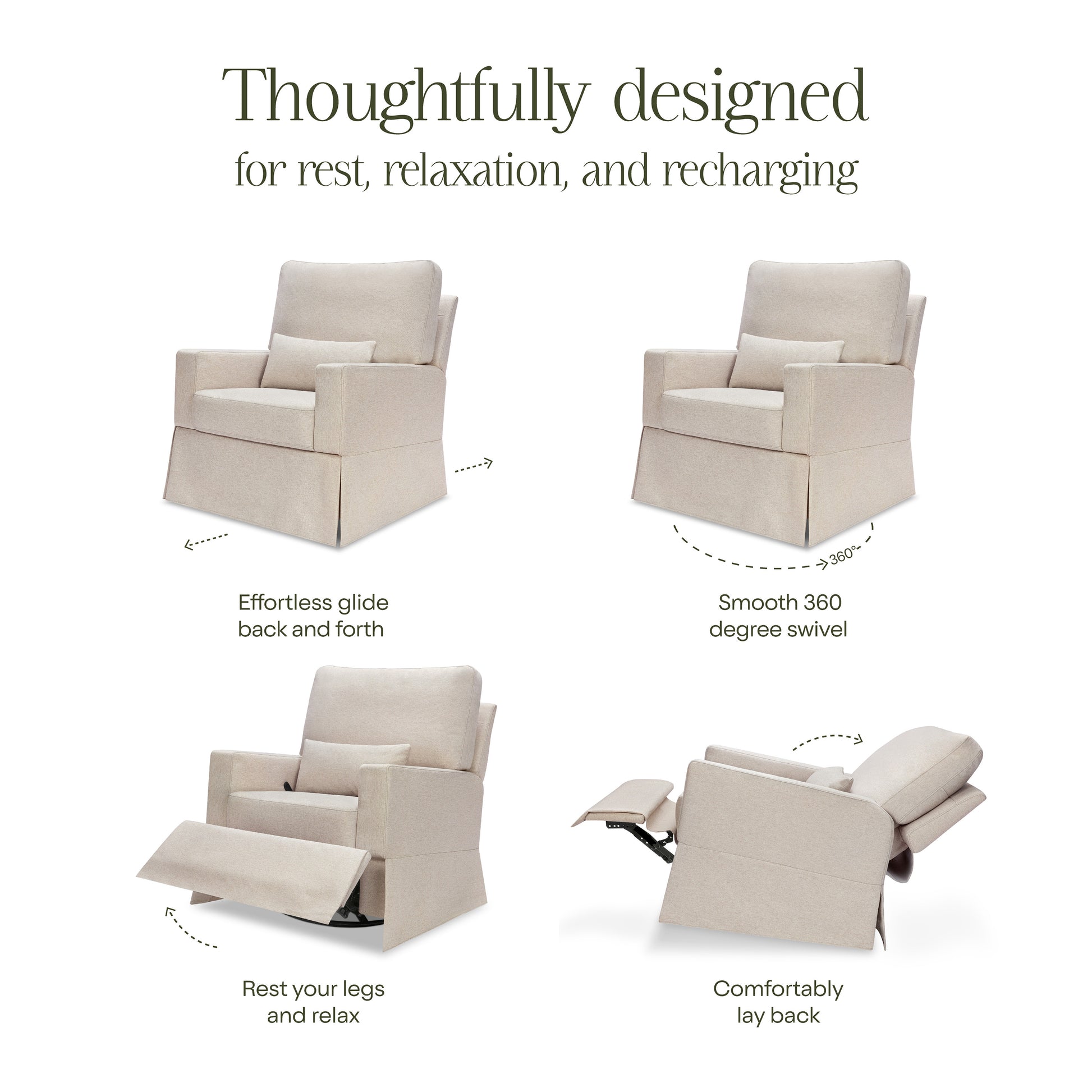 M21777PBEW,Namesake,Crawford Recliner and Swivel Glider in Performance Beach Eco-Weave