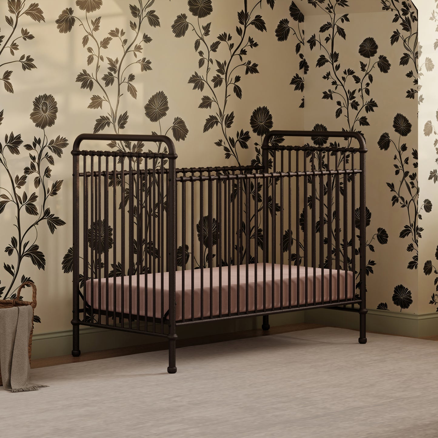 B15501UR,Namesake,Abigail 3-in-1 Convertible Crib in Vintage Iron