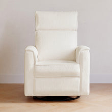 B17186YC,Monogram by Namesake,Willa Plus Power Glider Recliner w/ Power Headrest in Ivory Corduroy