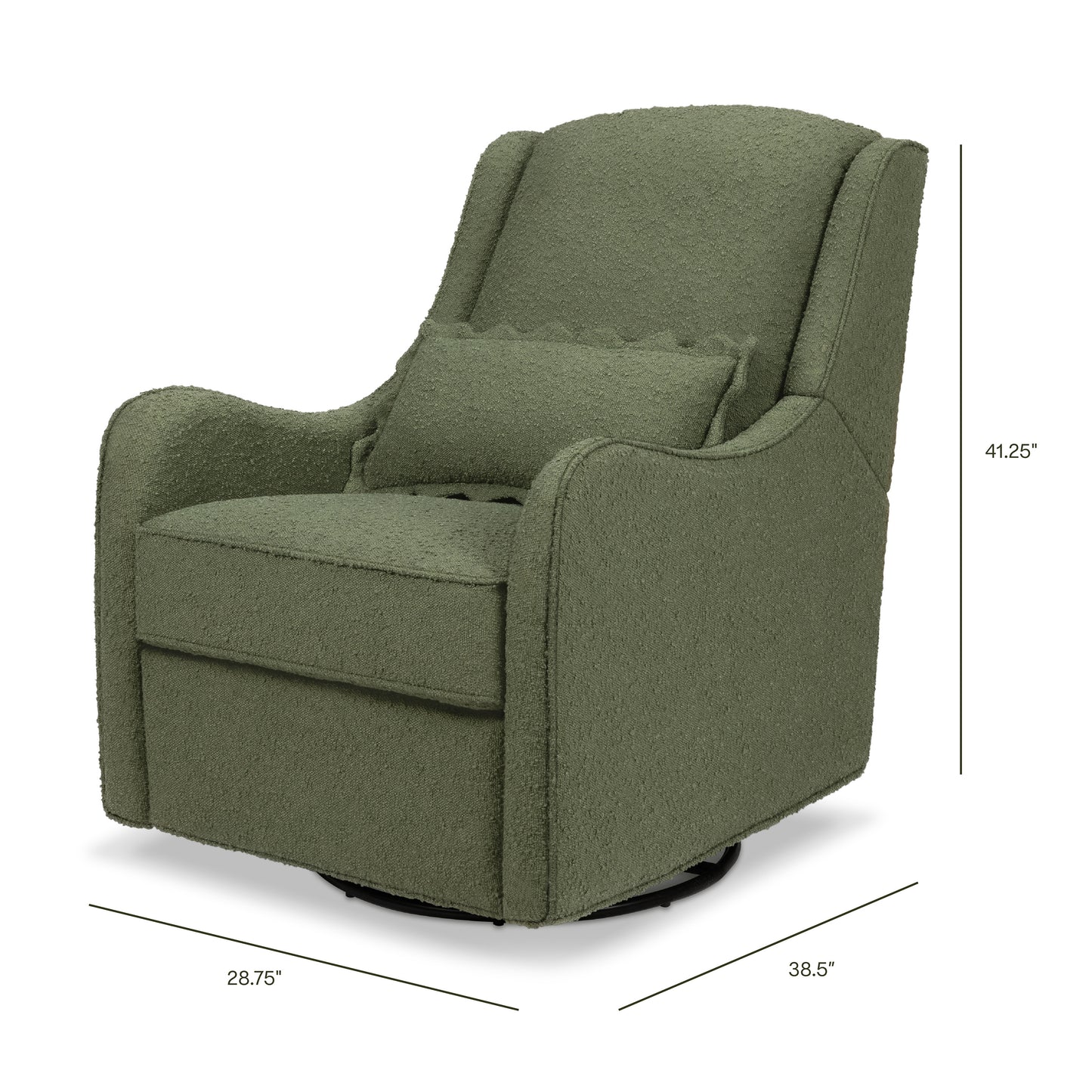 M27787OB,Namesake,Devon Recliner and Swivel Glider in Olive Boucle