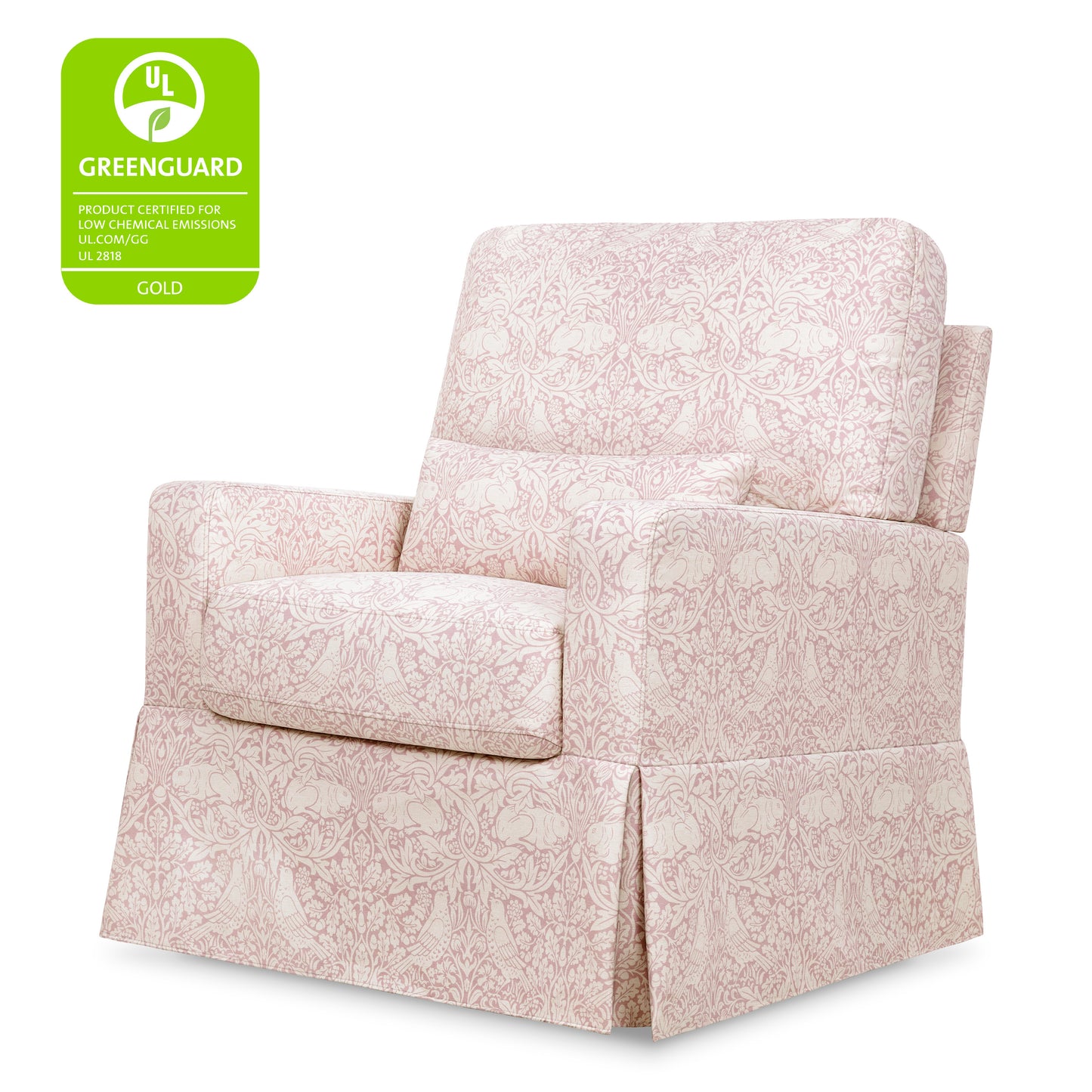 M21787PBRR,Namesake,Crawford Pillowback Comfort Swivel Glider in Pure Brer Rabbit in Rose