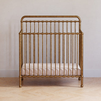 M15398VG,Namesake,Winston 4-in-1 Convertible Mini Crib in Vintage Gold