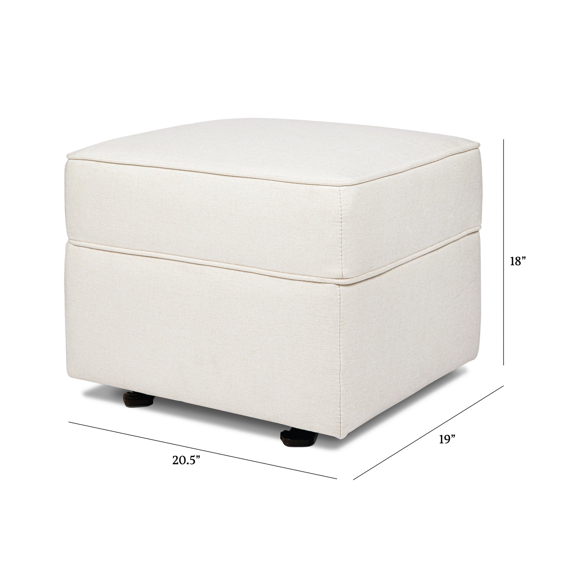 M17285PCMEW,Namesake,Willa/Alden Gliding Ottoman in Performance Cream Eco-Weave