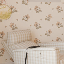 M17183TGH,Namesake,Willa Deluxe Power Glider Recliner w/Heat&Massage in Tan Gingham
