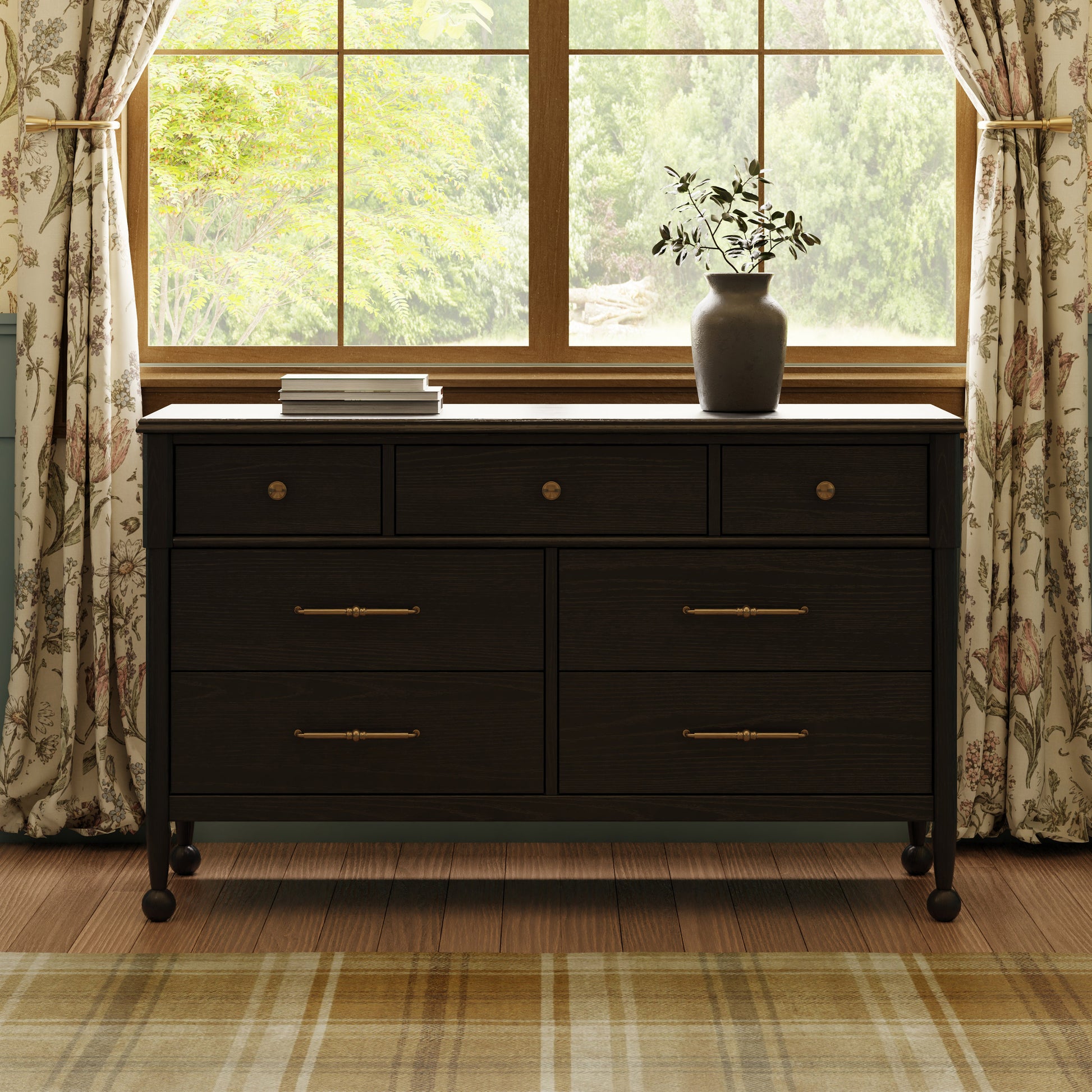 M31416AB,Namesake,Alouette 7-Drawer Assembled Dresser in Archival Black