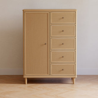 M23727HYHC,Namesake,Marin Chifforobe  Assembled in Honey and Honey Cane