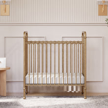 M15598VG,Namesake,Abigail 3-in-1 Convertible Mini Crib in Vintage Gold