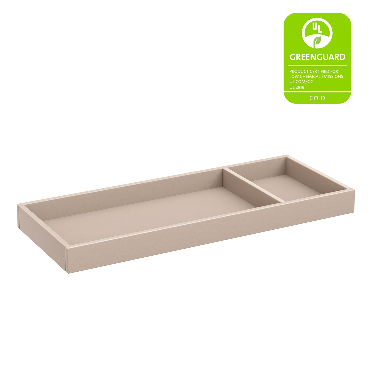 M0619WP,The MDB Family,Universal Wide Removable Changing Tray in Washed Pine