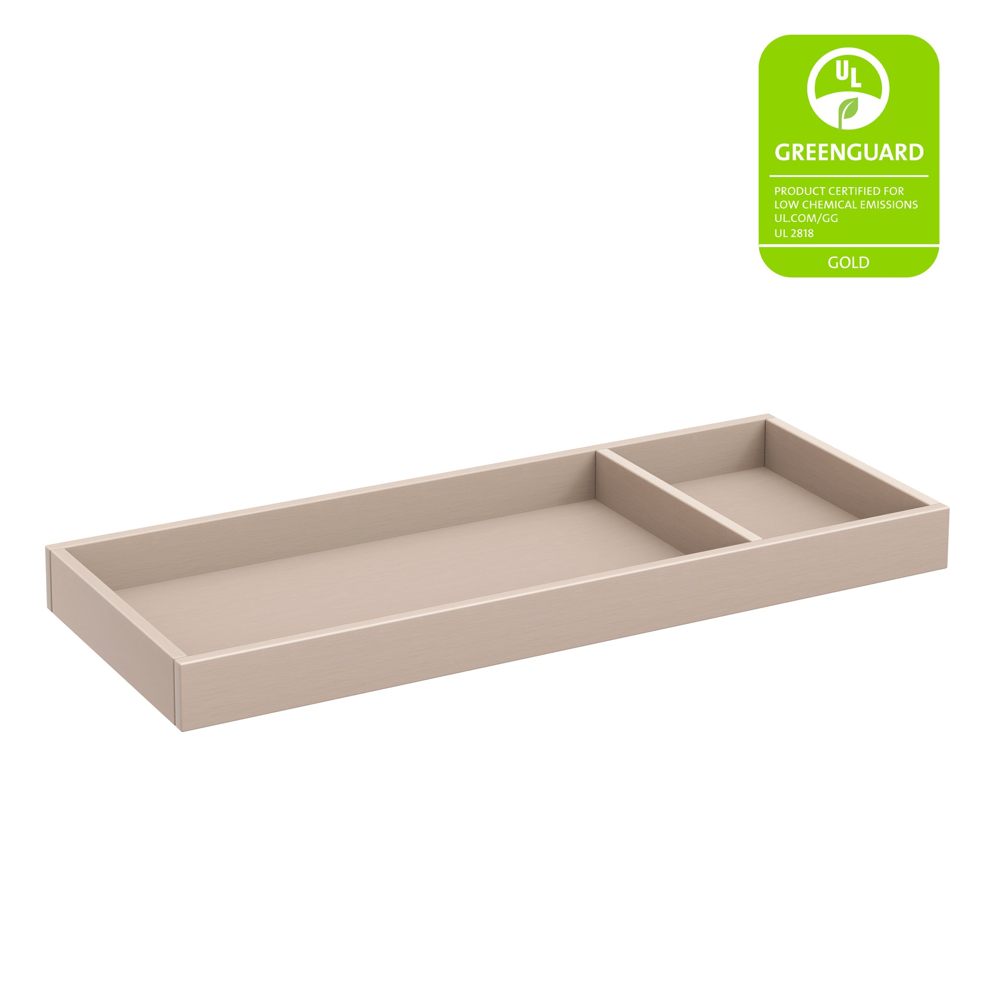 M0619WP,The MDB Family,Universal Wide Removable Changing Tray in Washed Pine