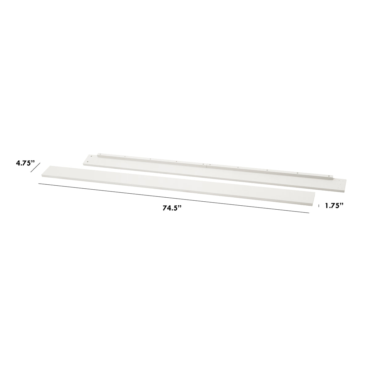Twin/Full-Size Bed Conversion Kit (M5789) - dimensions