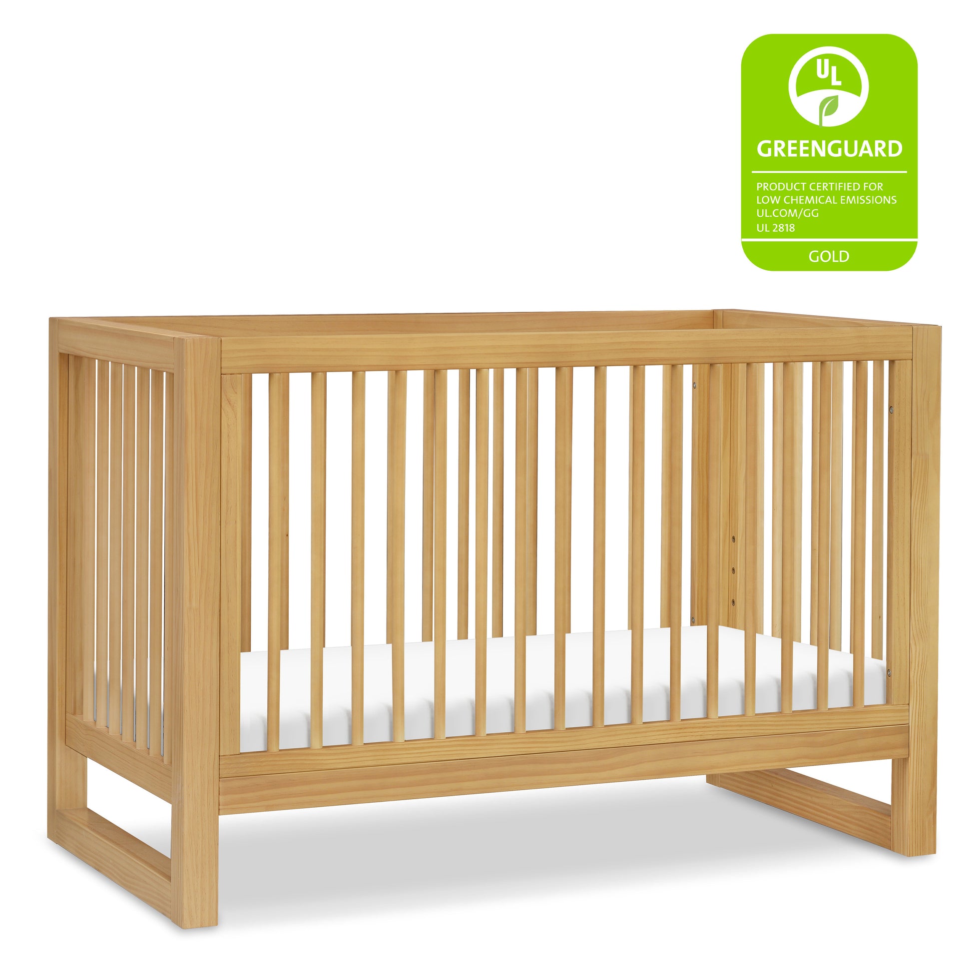 M23301HY,Namesake,Nantucket 3-in-1 Convertible Crib w/Toddler Bed Conversion Kit in Honey