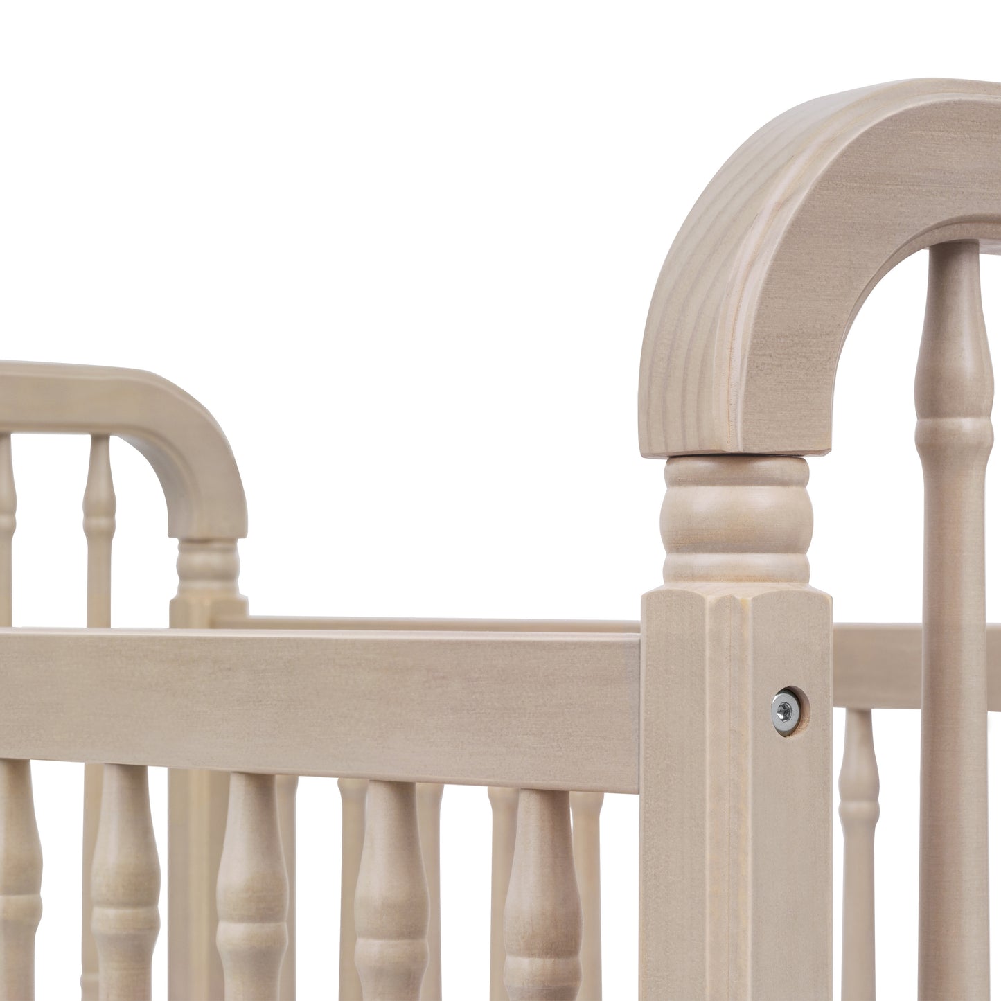 M7101WP,Namesake,Liberty 3-in-1 Convertible Spindle Crib w/Toddler Bed Conversion Kit in Washed Pine