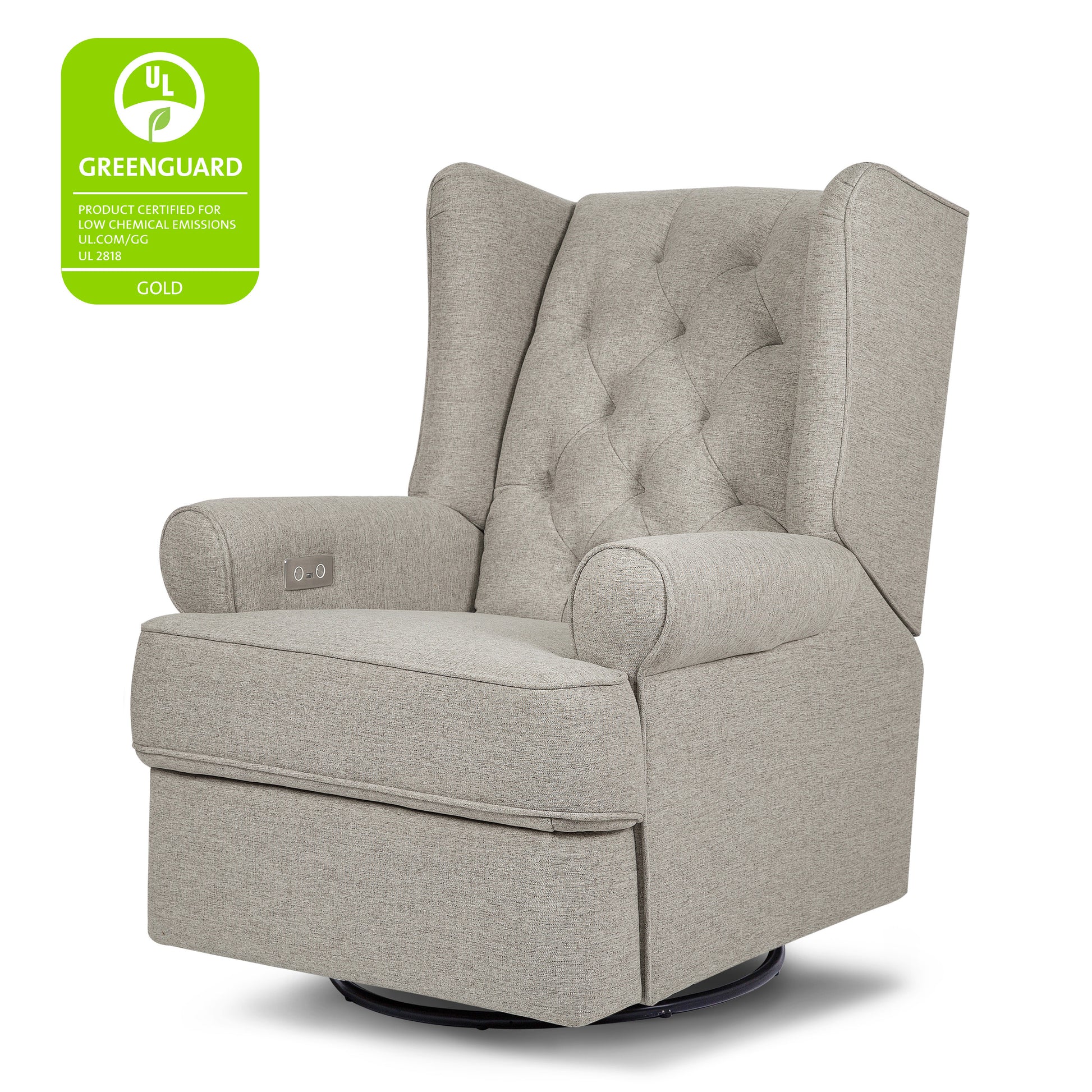 M21987PGEW,Namesake,Harbour Power Recliner in Performance Grey Eco-Weave