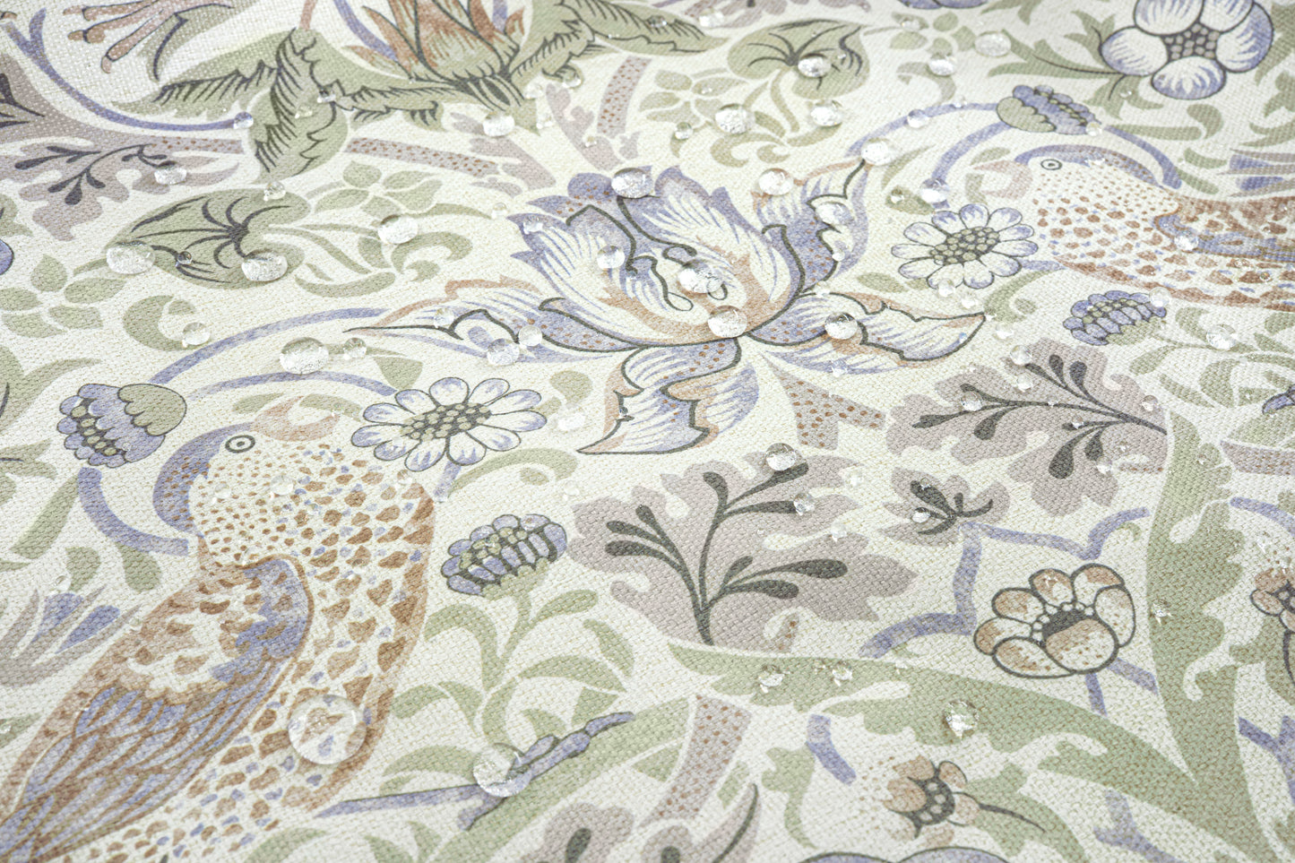 MDBFABRIC185,Namesake,Namesake - Strawberry Thief in Fig & Thyme (TTFT) SWATCH