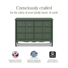 M7116FRGR,Namesake,Liberty 6-Drawer Assembled Dresser in Forest Green