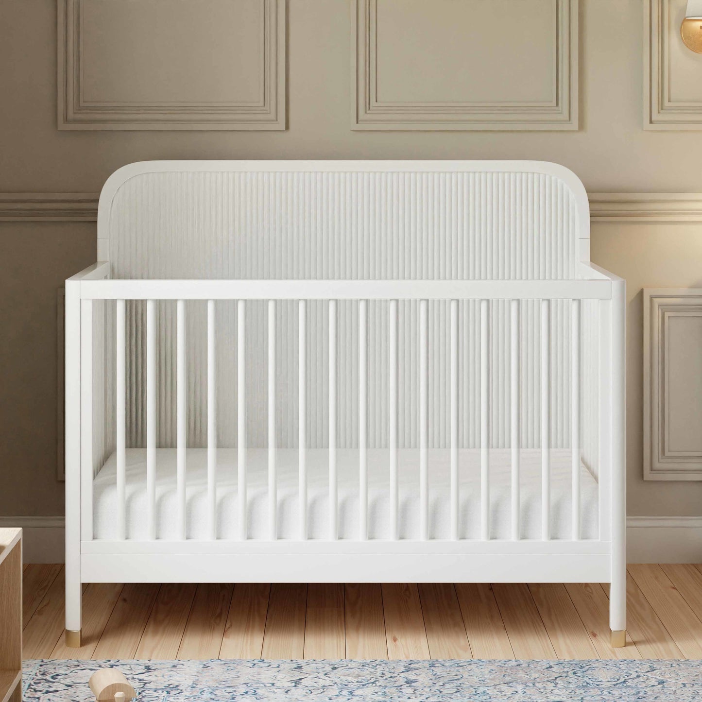 M26701RW,Namesake,Brimsley Tambour 4-in-1 Convertible Crib in Warm White