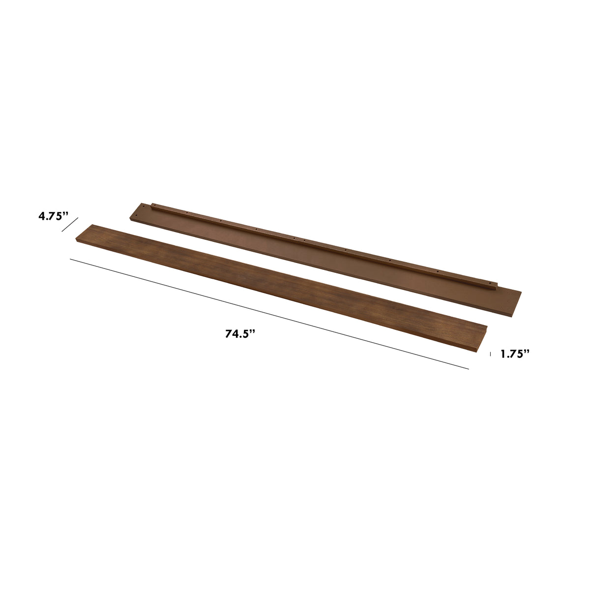 Twin/Full-Size Bed Conversion Kit (M5789) - dimensions