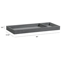 M0619WC,Universal Wide Removable Changing Tray in Weathered Charcoal