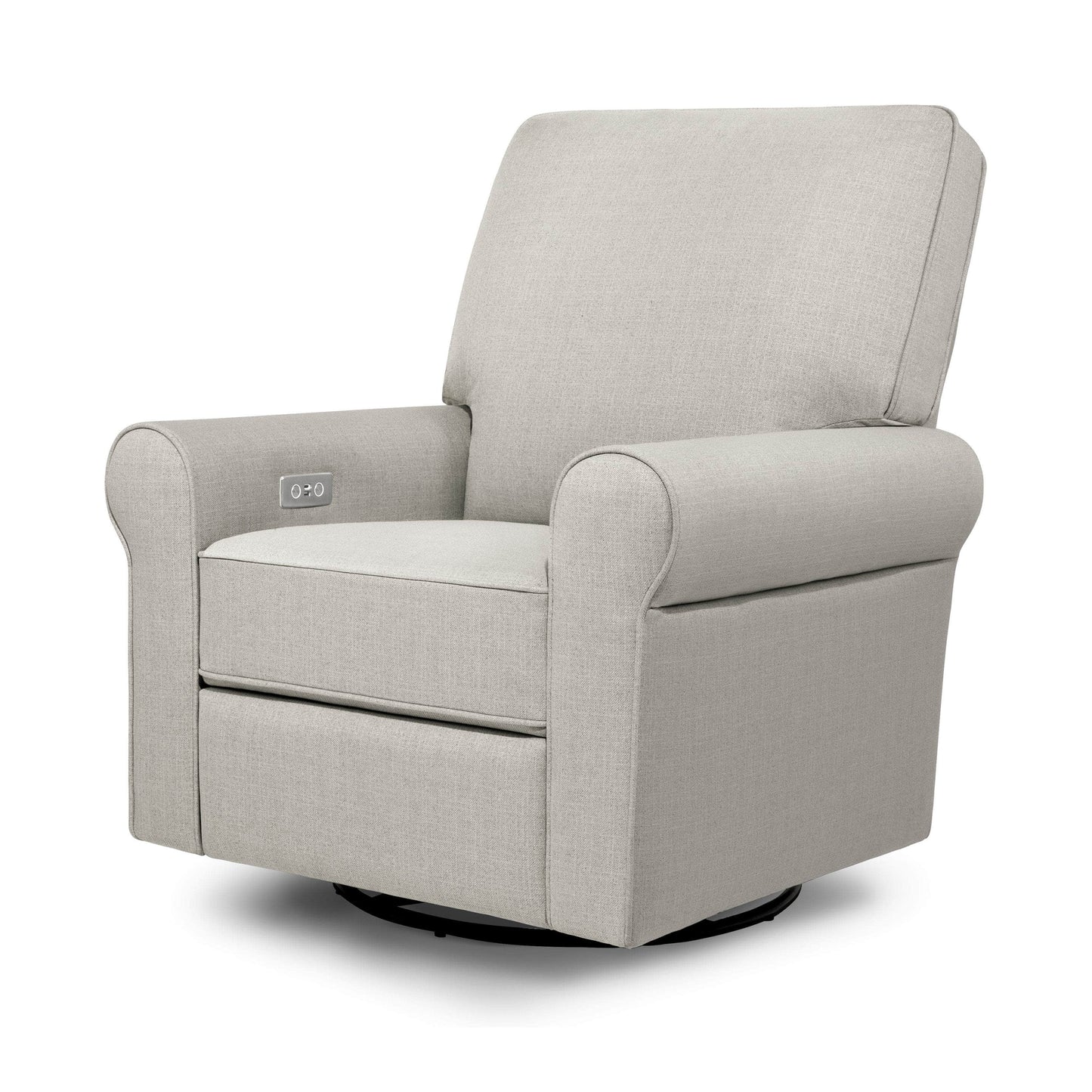 B17787PGET,Monroe Pillowback Power Recliner in Performance Grey Eco-Twill