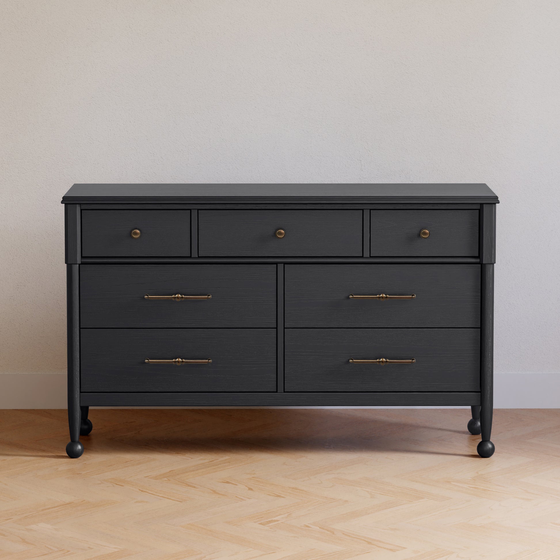 M31416AB,Namesake,Alouette 7-Drawer Assembled Dresser in Archival Black
