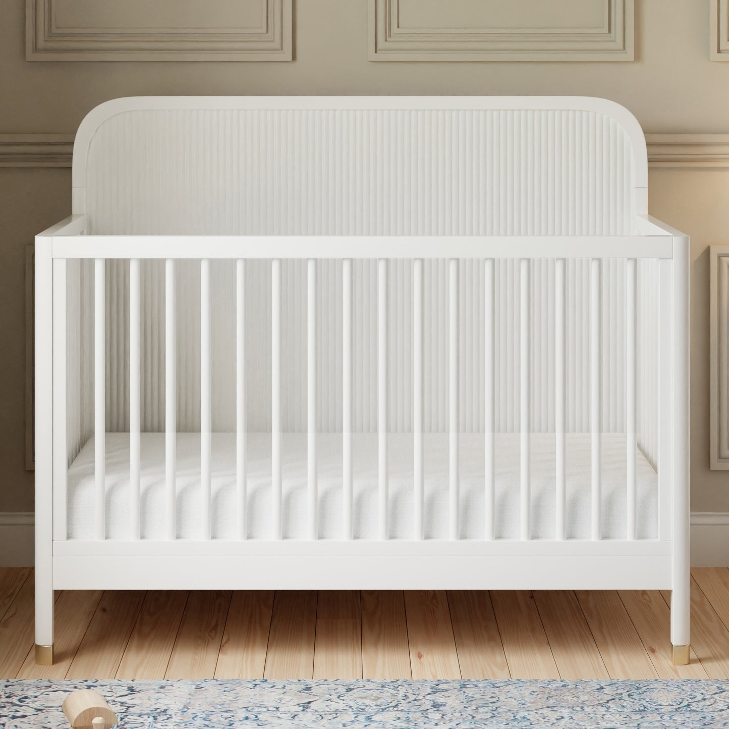 M26701RW,Namesake,Brimsley Tambour 4-in-1 Convertible Crib in Warm White