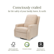 M22287CSG,Namesake,Crewe Recliner and Swivel Glider in Chai Shearling