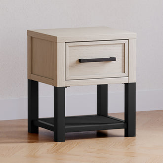 B25860WDF,Monogram by Namesake,Newbern Nightstand  Assembled in White Driftwood