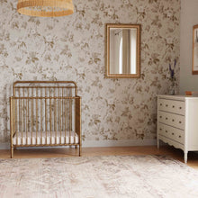 M15398VG,Namesake,Winston 4-in-1 Convertible Mini Crib in Vintage Gold