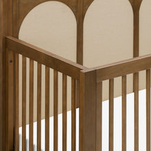 M24801NLPSEW,Namesake,Eloise 4-in-1 Convertible Crib in Natural Walnut & Performance Sand Eco-Weave