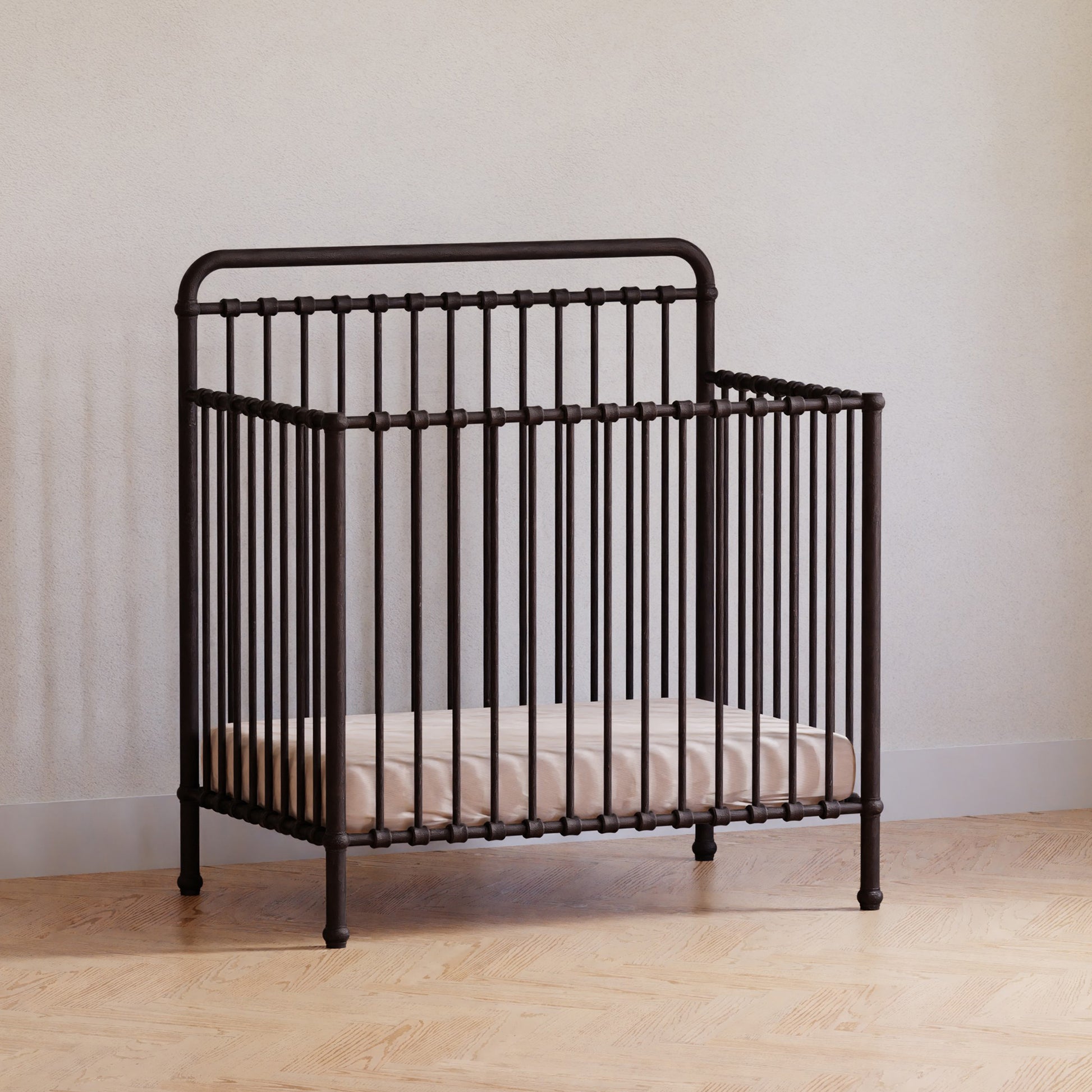 M15398UR,Namesake,Winston 4-in-1 Convertible Mini Crib in Vintage Iron