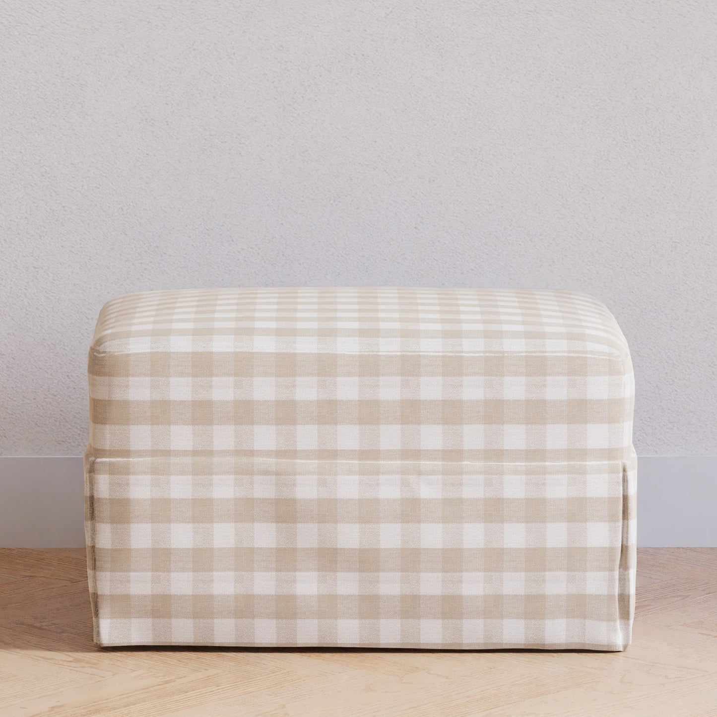 M21785TGH,Namesake,Crawford Gliding Ottoman in Tan Gingham