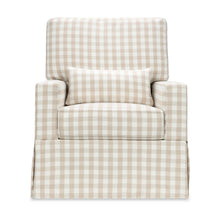 M21777TGH,Namesake,Crawford Recliner and Swivel Glider in Tan Gingham