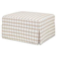 M21785TGH,Namesake,Crawford Gliding Ottoman in Tan Gingham