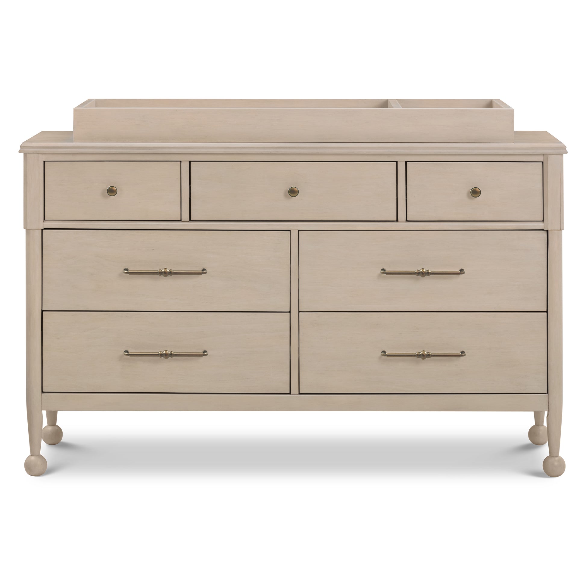 M0619WP,The MDB Family,Universal Wide Removable Changing Tray in Washed Pine