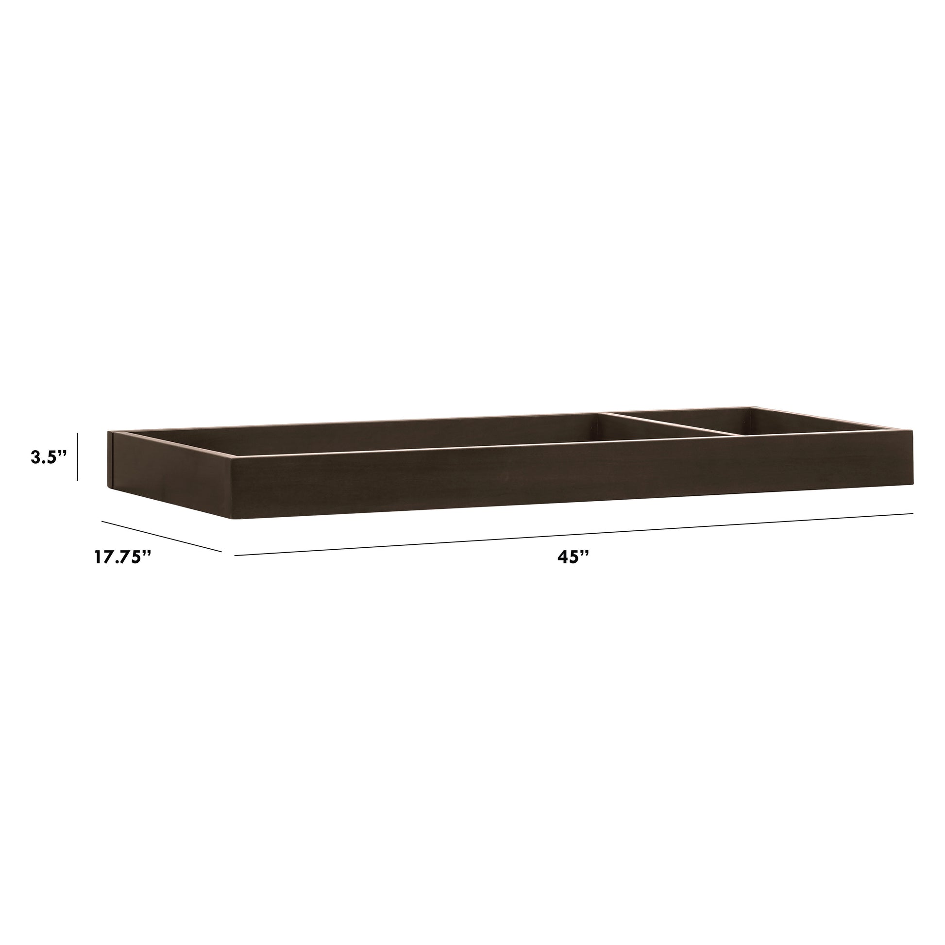 M0619TR,The MDB Family,Universal Wide Removable Changing Tray in Truffle