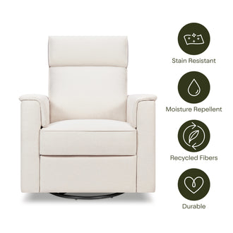 M17182PCMEW,Namesake,Willa Pro Power Glider Recliner w/ Power Lumbar in Performance Cream Eco-Weave