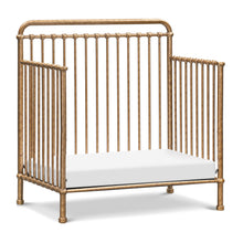 M15398VG,Namesake,Winston 4-in-1 Convertible Mini Crib in Vintage Gold